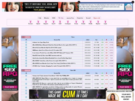 Wap Porn Org - 14+ Best Porn Torrent Sites - LindyList.org