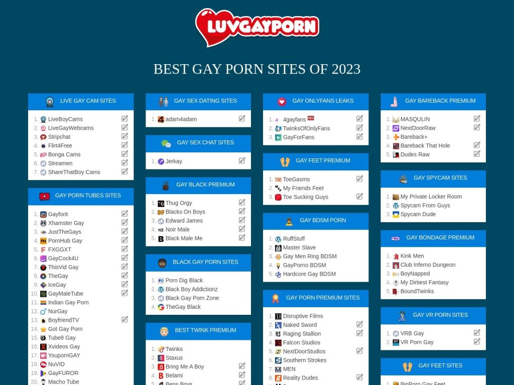 best ga porn websites